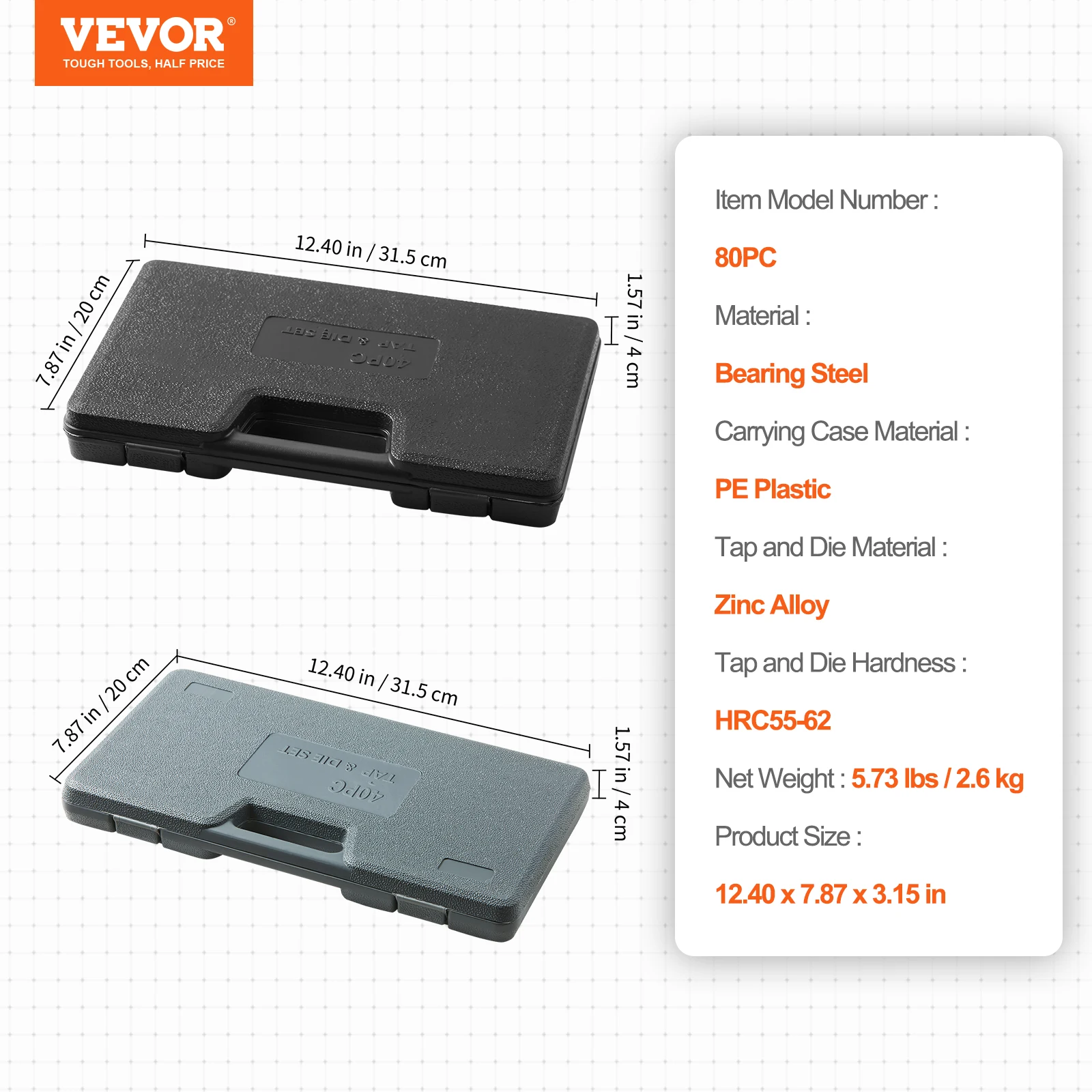 80 PCs SAE Metric