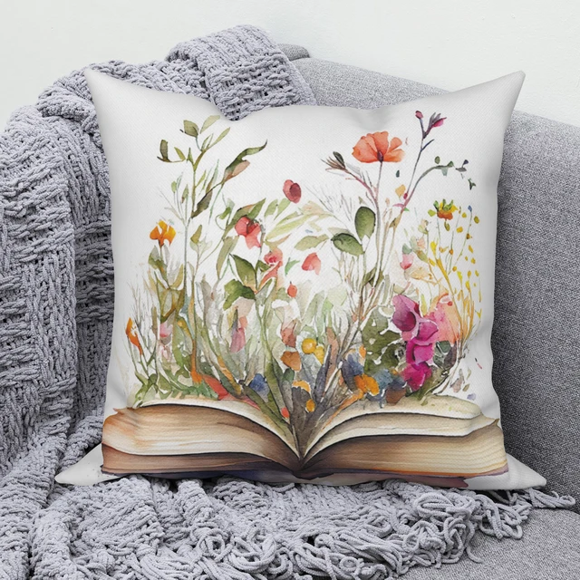 Nordic Style Decorative Throw Pillow Covers Boho Square Rectangle Cotton  Linen Fabric Sofa Cushion Cover Soft Plain Pillowcases