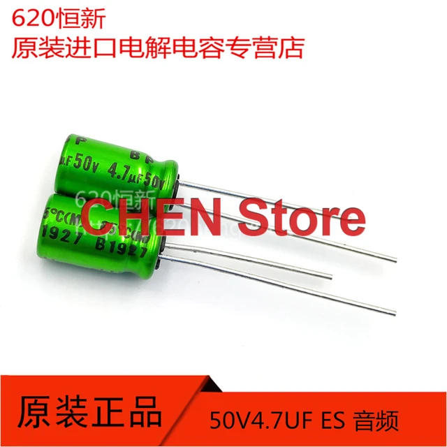 1PCS NICHICON MUSE BP ES 50V 0.47UF 1UF 2.2UF 3.3UF 4.7UF 10UF 22UF 33UF 47UF 100UF 220UF 330UF Non Polar HiFi Audio capacitor 50V4.7UF 6.3X11MM
