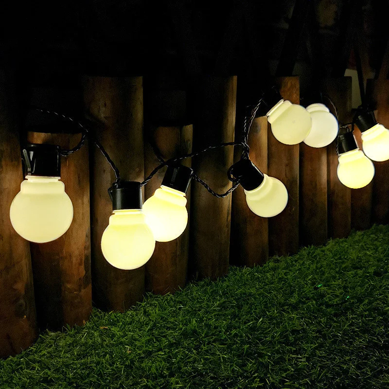 

LED String Lights Christmas Garland Street Lamp New Year Party Holiday Wedding Garden Decoration G50 Bulb String Lights Outdoor