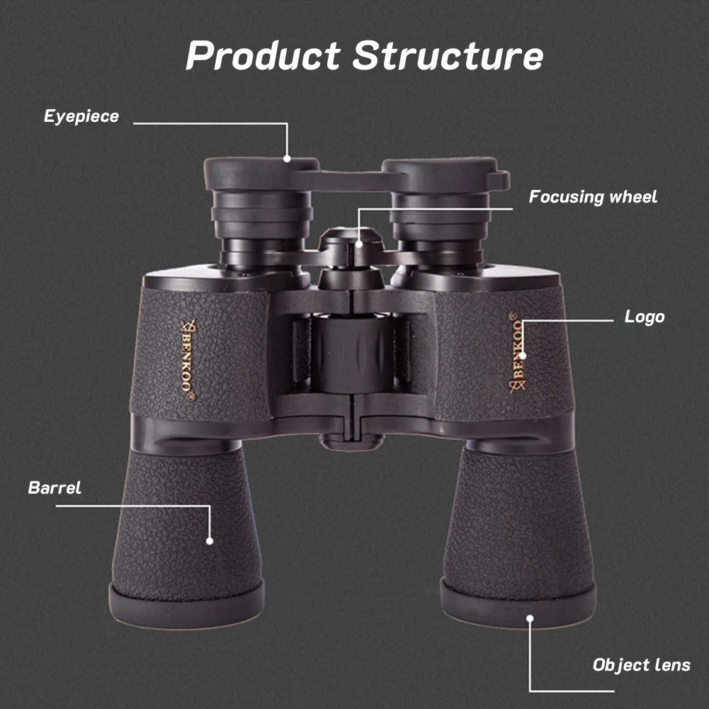 10x5 0 lornetka HD profesjonalny przenośny teleskop słabe oświetlenie noktowizor do wędrówek na kemping zewnętrzny ptak oglądania podróży 3 10x5 0 lornetka HD profesjonalny przenośny teleskop słabe oświetlenie noktowizor do wędrówek na kemping zewnętrzny ptak oglądania podróży - Image 3