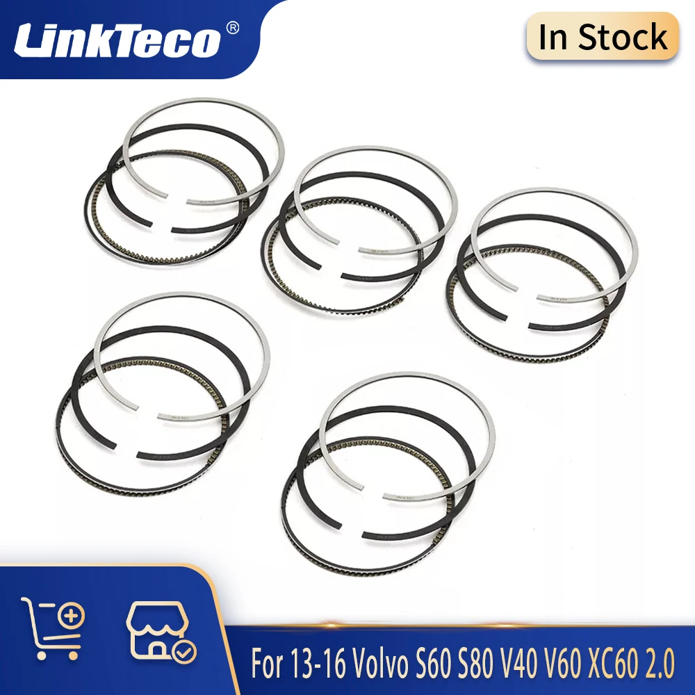 5pcs Engine Parts Piston Ring Set STD Fit 2.0L L5 GAS B520 B5204 ...
