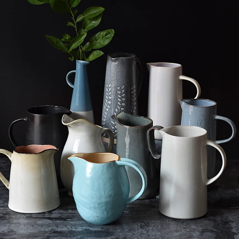 

Creative Cool Kettle Large Capacity Retro Japanese Ceramic Large Size Living Room Kettle High Temperature Resistant Cold Kettle