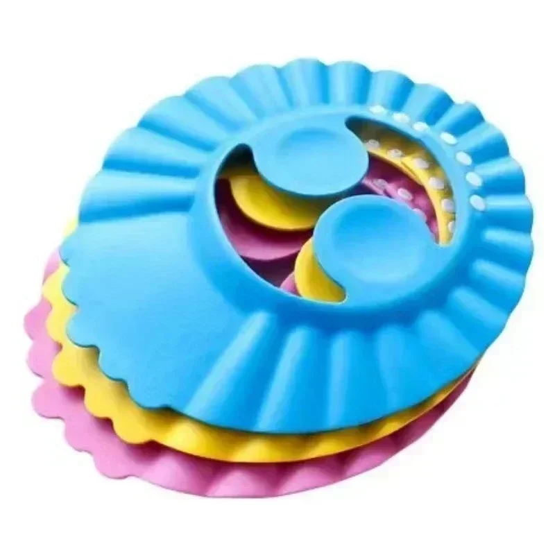 Child Kids Waterproof Eye Ear Protection Bath Visor Wash Hair Shield Shampoo Hat Baby Shower Caps For Hair Wash Shield