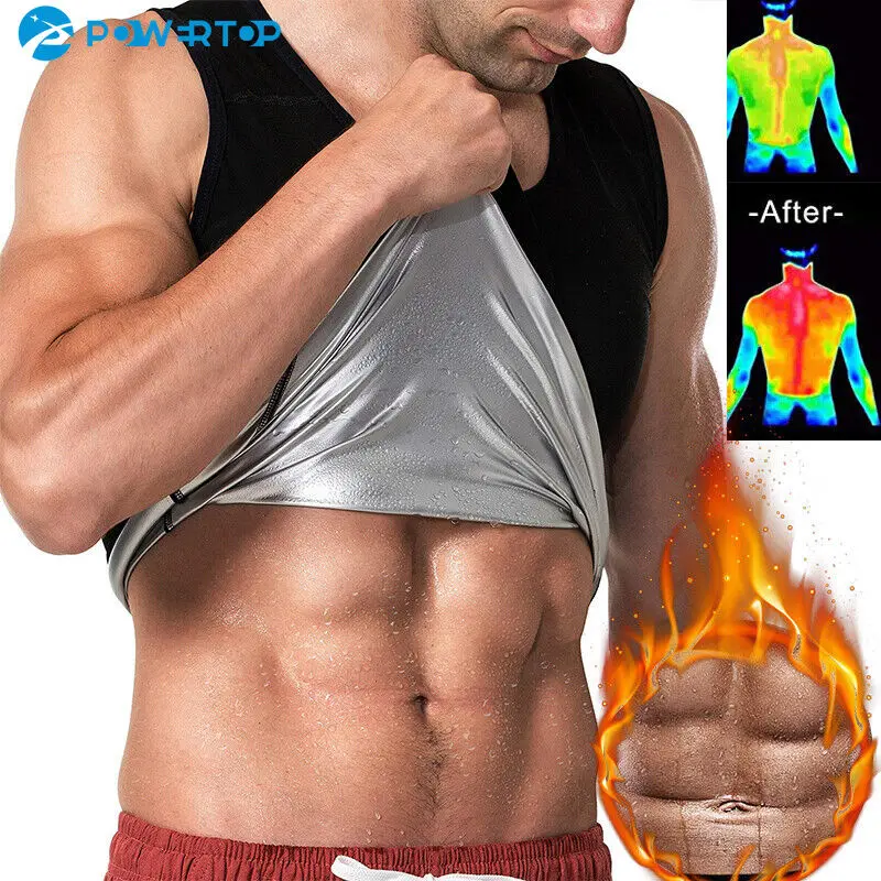 

Sauna Vest for Men Sweat Tank Top Pullover Workout Shirt Waist Trainer