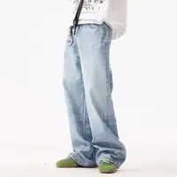 PFMarin- Jeans jeunesse College en biscuits pour hommes, pantalons à jambes larges, streetwear vintage, hip hop, vêtements pour hommes, chim28W4644 3