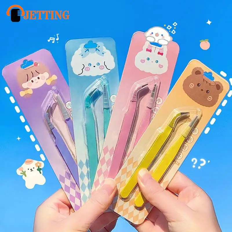 2pcs Candy Color Straight Curved Tweezers Tool For Journal Diy Scrapbooking  Paper Tape Stickers Multi-function Tool Tweezer - Scissors - AliExpress