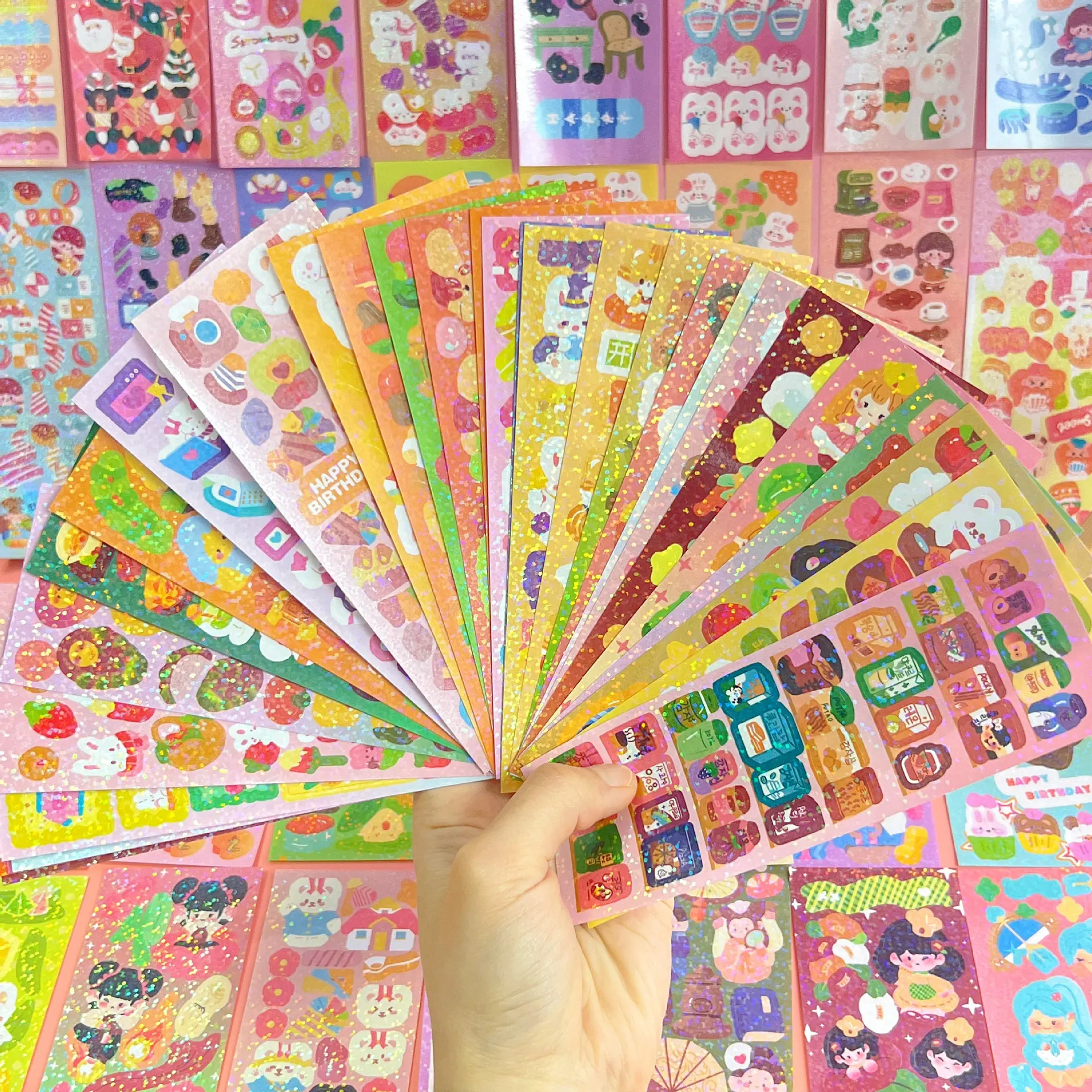 20 Sheets Waterproof Stickers for Kids Toddlers 1000+ Vivid Children