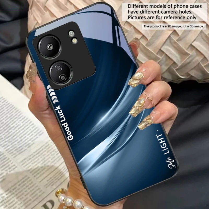 Gradient Soft Green Black Tempered Glass Phone Case