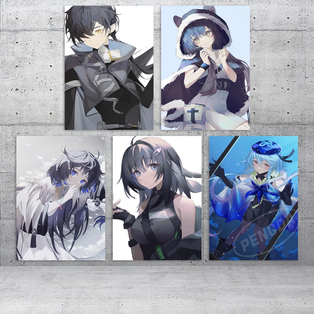 

Home Decor Arknights Canvas Mizuki Painting La Pluma Wall Art Tomimi Poster Game Modular Corroserum Pictures Bedside Background