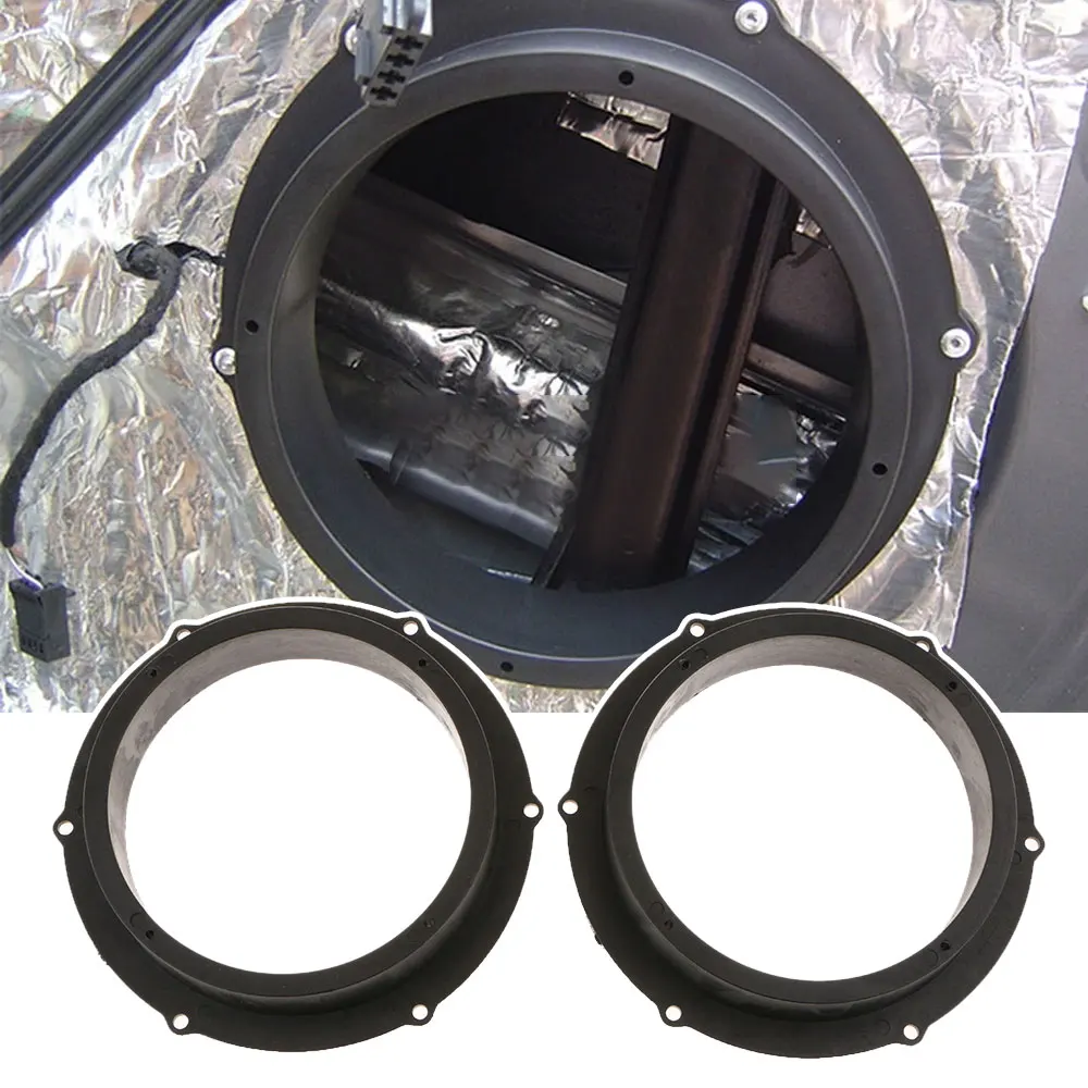 2pcsCarAutoAudioSpeakerSpacerBlack65inchCarSpeakerMounting