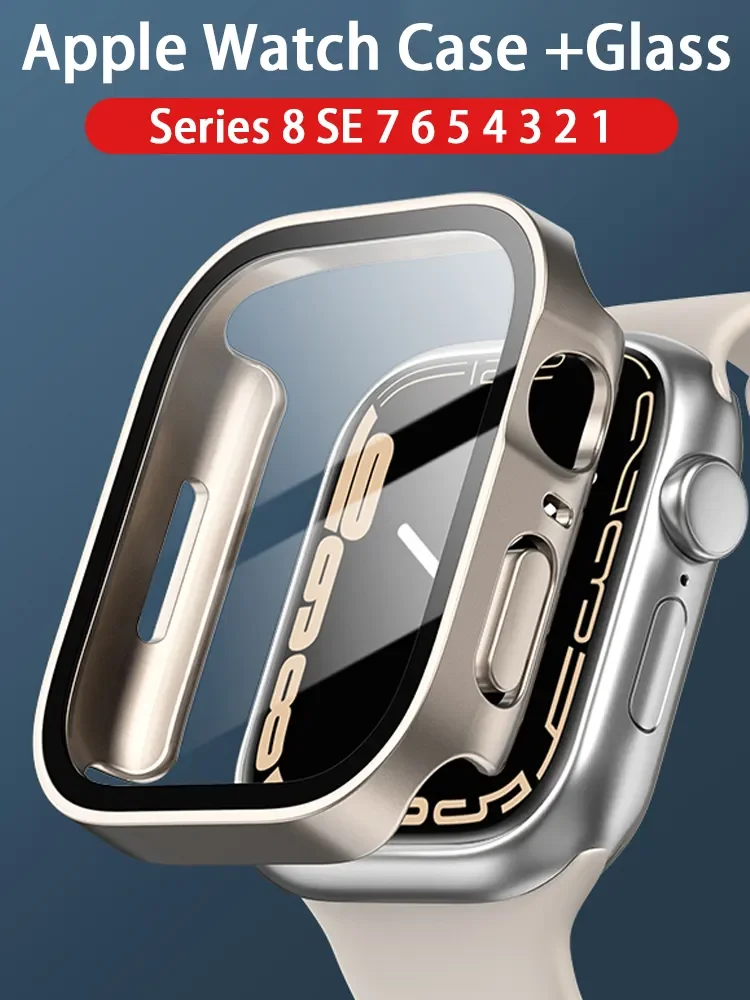 GlassCoverforAppleWatchcase49mm45mm41mm44mm40mmaccessoriesTemperedScreenProtector