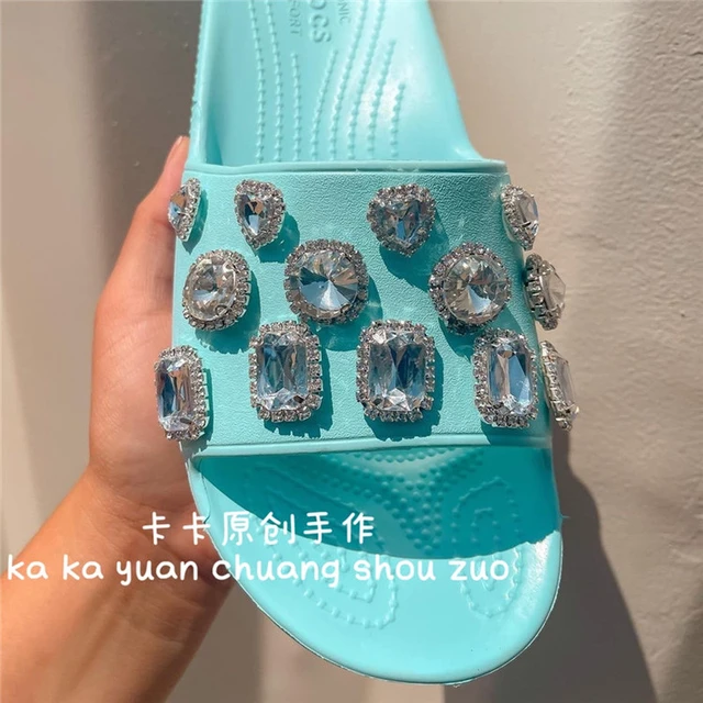 Bling Rhinestone Croc Charms Designer Vintage Fashion Clogs Shoes  Accessories Elegant Shoes Jewelry Gem Diamond Charms for Crocs - AliExpress