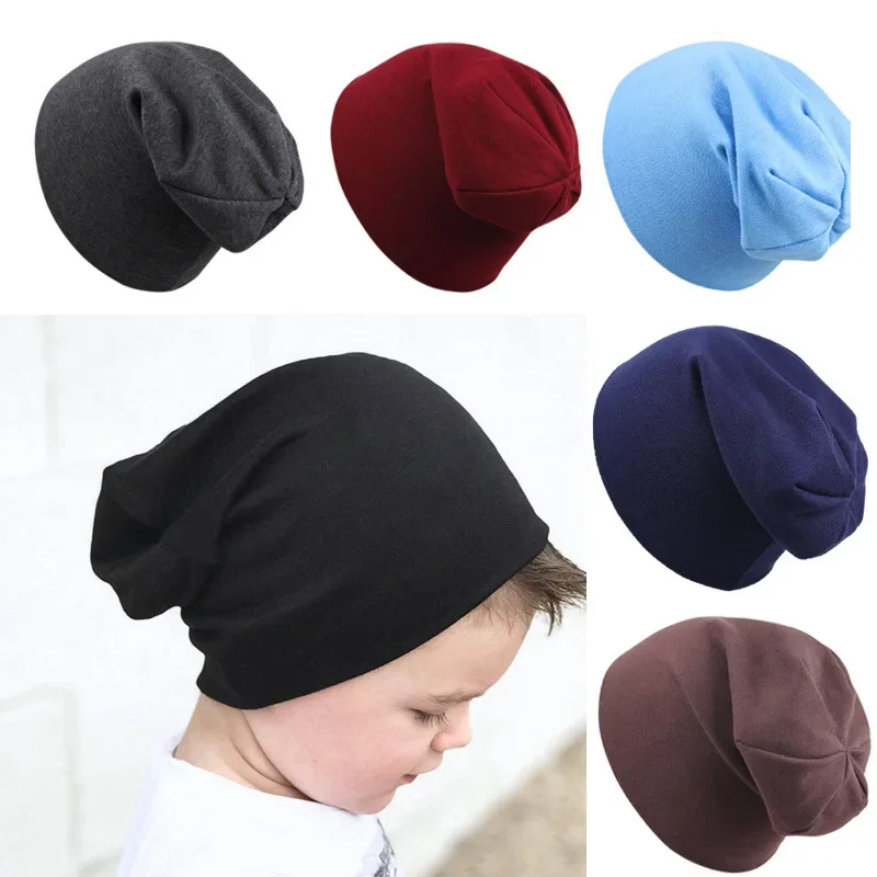 2pcs New Baby Hat Scarf Set Boys Girls Hip Hop Cap Autumn Winter Soft Elastic Beanie Hats Cotton Newborn Bonnet Warm Accessories 2