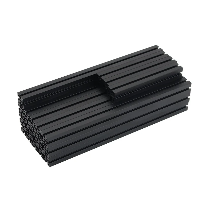 19pcs Aluminum profile For Voron 0 Voron V0.1 1515 Extrusion Frame For  Anodized Linear CNC 3D Printer Parts Black 100mm 200mm