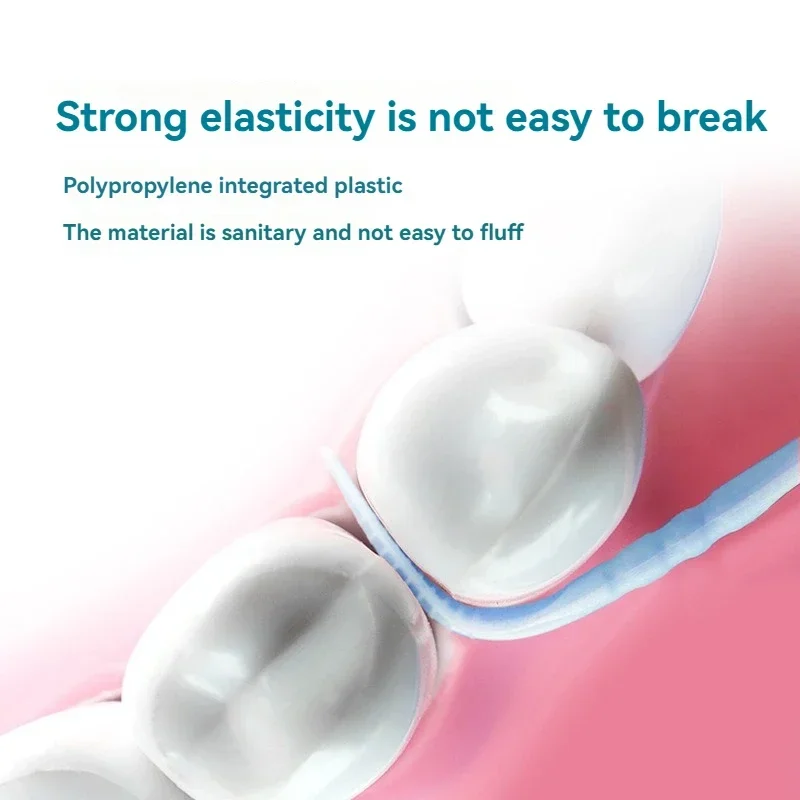 Disposable Household Interdental Brush Teeth Picking Dental Floss 200 PCs Boxed Plastic Toothpick Brush Toothpick