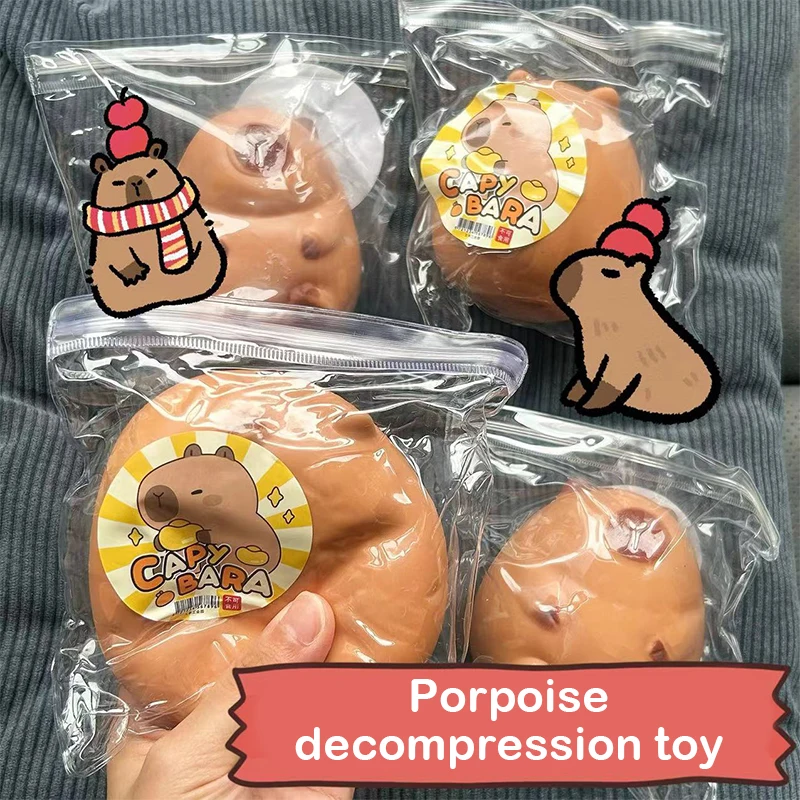 Cute Cartoon Capybara Mochi Pinching Toy Squishy Toy Slow Rebound Decompression Toys Stress Release Hand Relax Gifts 4