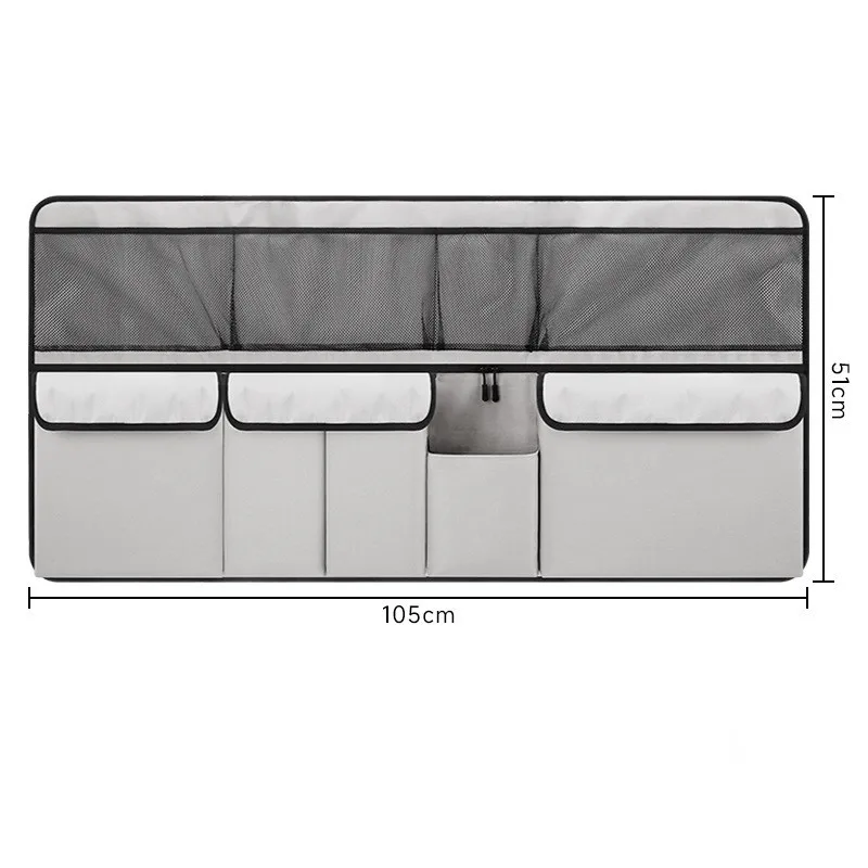 Car trunk storage bag SUV car seat back hanging bag Multi functional storage mesh bag Car interior storage items