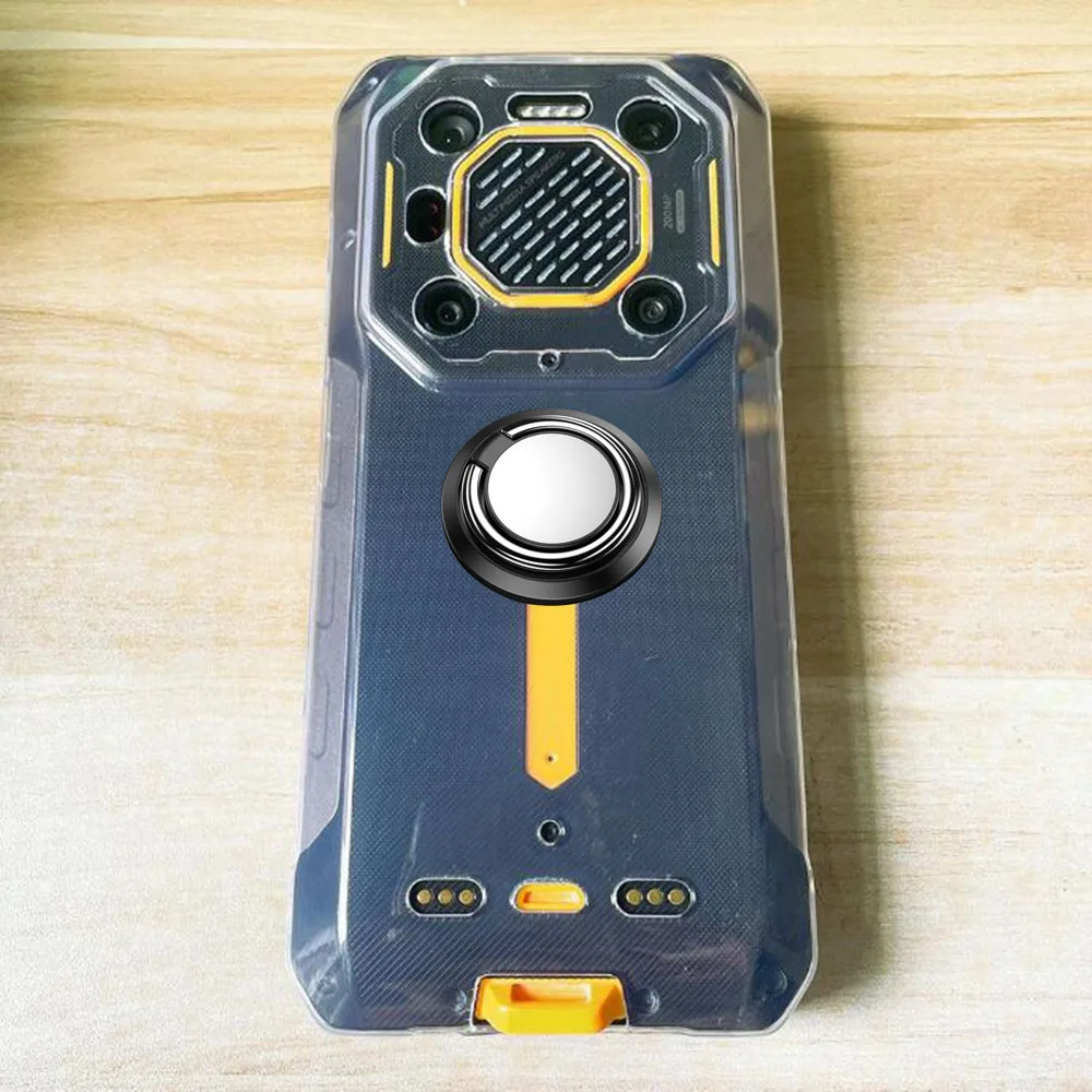 Rugged Back Ring Holder Phone Case - TPU Soft Silicone Cover