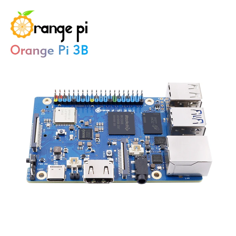 Single Board Computer Mini Development Board Orange Pi 3B 4GB Ram LPDDR4 Rockchip RK3566 WiFi5+BT5.0 BLE M2 SSD OrangePi3B Development Board