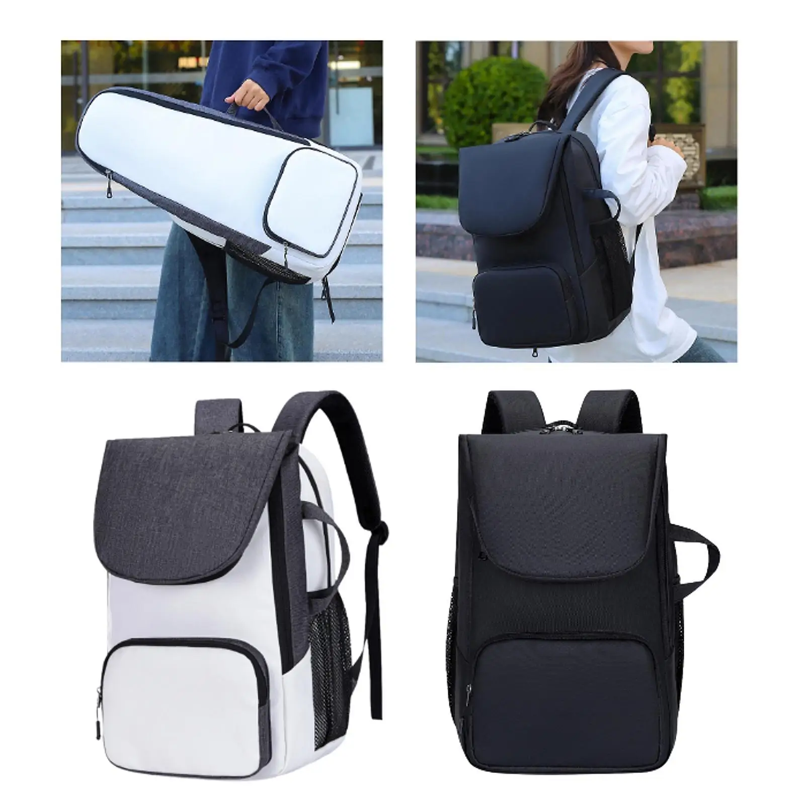 Badminton Bag with Shoe Compartment Sport Bag Travel Tennis Racquet Backpack 4