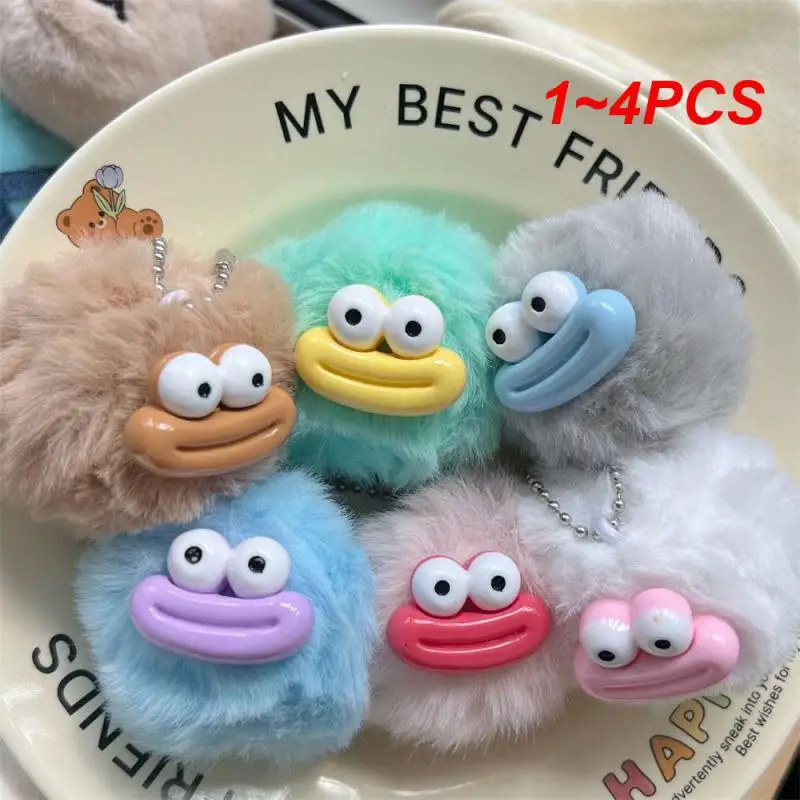 Plush Keychain 1-4PCS Hanging Ornaments for Luggage