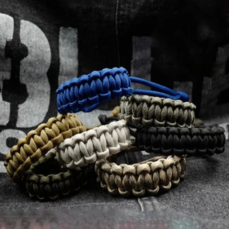 Adjustable 7-Color Survival Paracord Bracelet