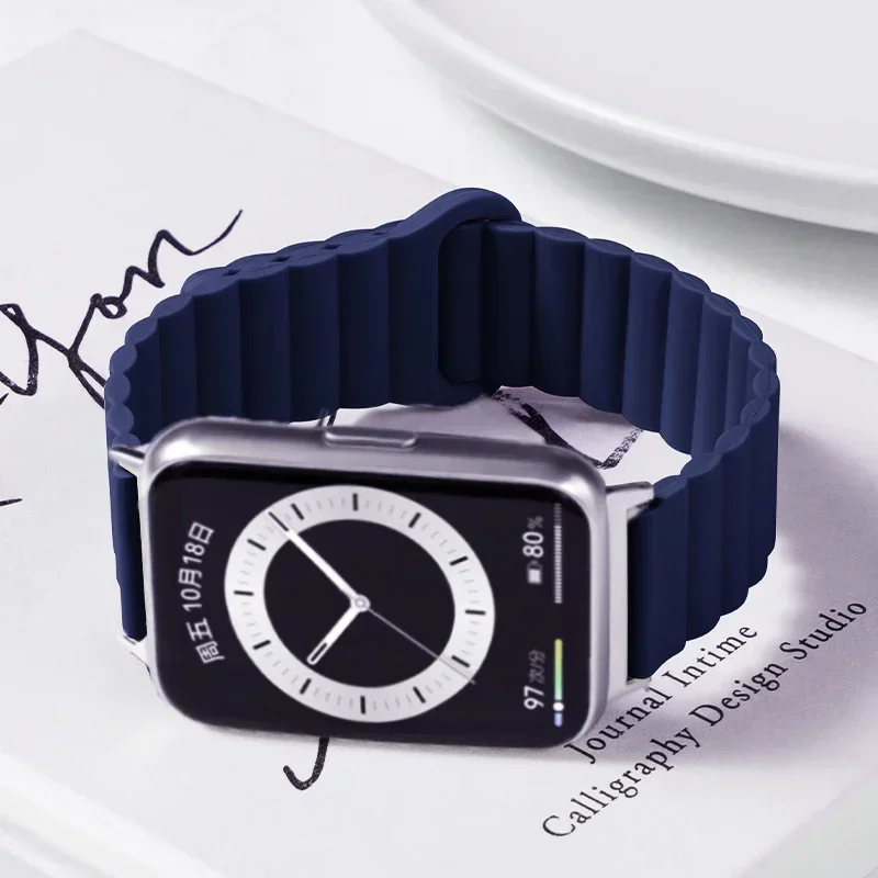 Silicone Sport Replacement Wristband with Magnetic Clasp