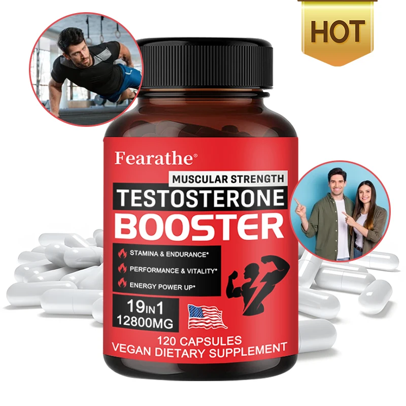 Muscle Enhancer Sexual Support Performance & Vitality, Energy Endurance 19-in-1 Capsules 12800mg*