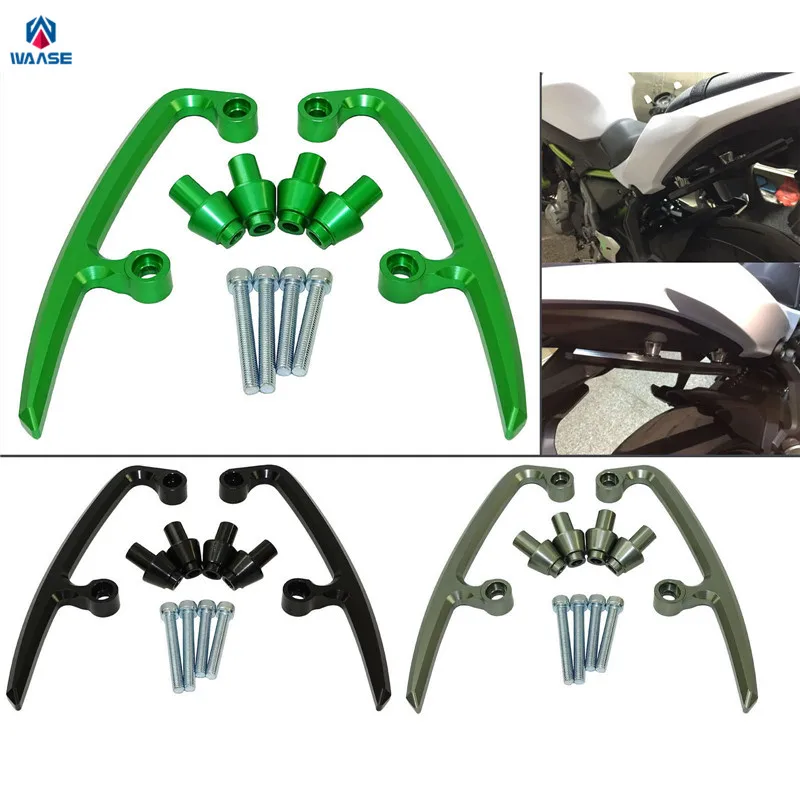 Waase For Kawasaki Ninja 650 2017 2018 2019 2020 2021 리어 그랩 바 리어 시트 Pillion Passenger Grab Rail Handle 