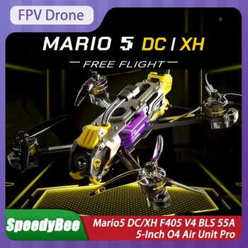 SpeedyBee Mario 5 DC/XH O4 Pro 5 Pollici con Controller di Volo F405 V4, Kit Freestyle Power/O4 PRO Racing FPV Drone, Regalo di Compleanno