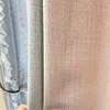 Princess Style Girl Room Pink Grey Lace Patched Curtains for Living Room Bedroom French Window Embroidered Window Screen 2