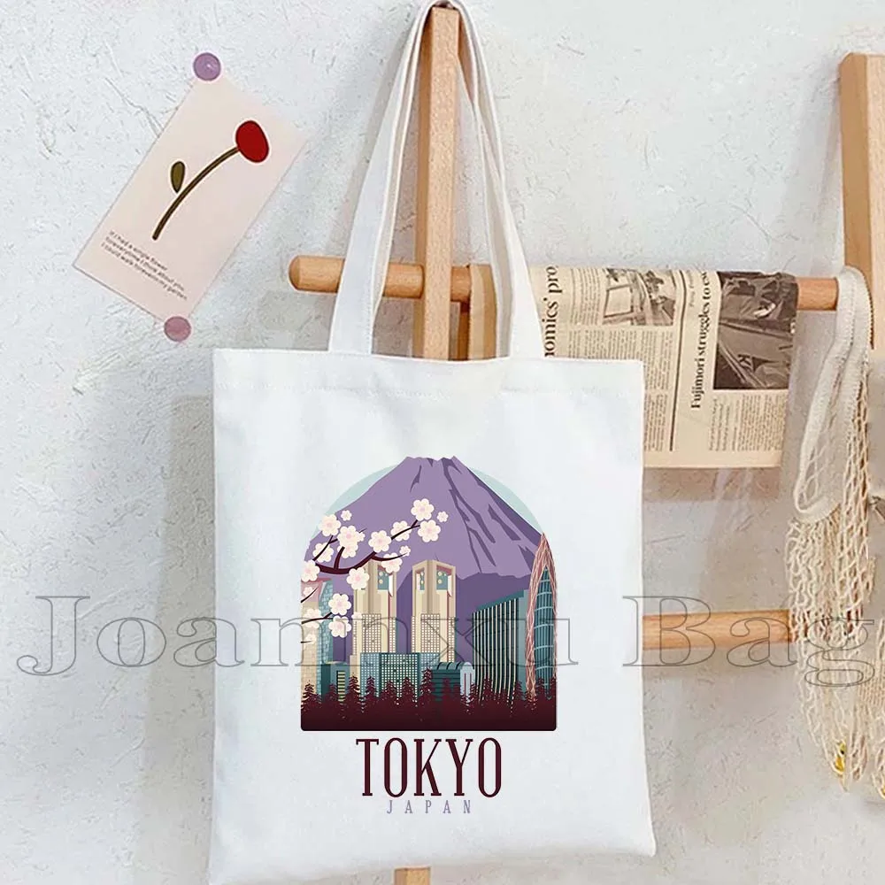 Munich Berlin Brasilia Rio De Janeiro Mexico City Tokyo Washington Split Zagreb Santiago Miami Landmark Canvas Tote Bag Handbags