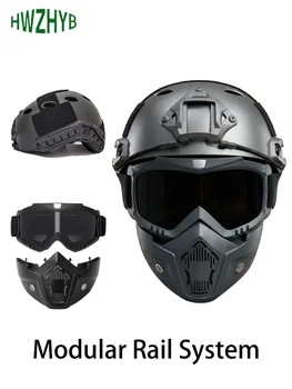 Tactical Full Face Helmet FAST ABS