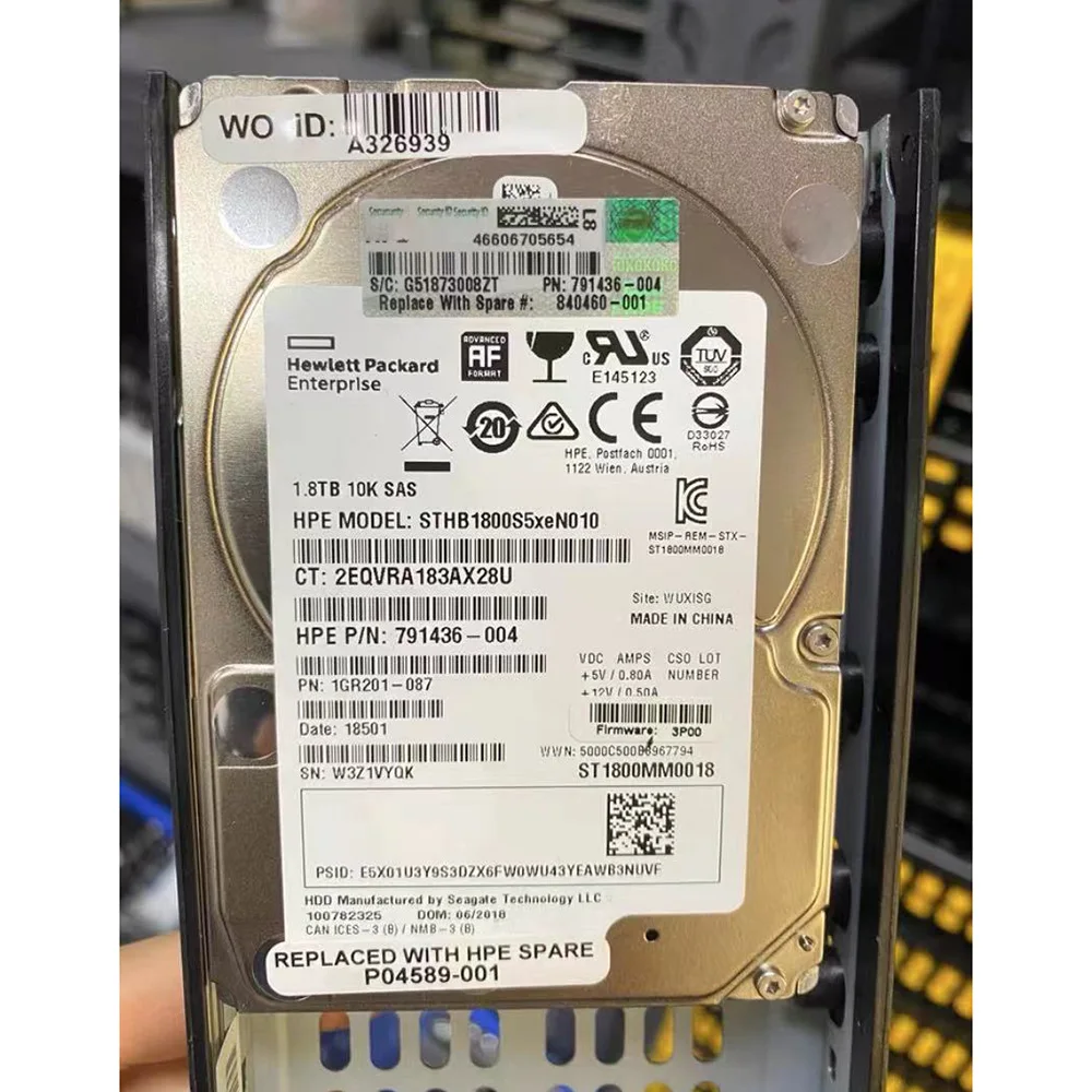HP 3PAR K0F26A 1.8-001 840462-001 840460 T SAS 10K 1.8  ϵ ũ 2.5 TB