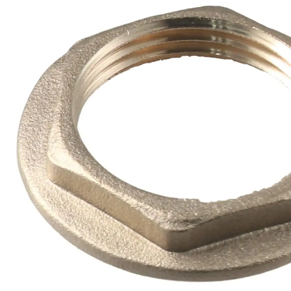 Description Picture 6 of item4Pcs G1/2 G3/4 Lock Nut with Flange Smooth Brass Nuts Hex Female Locknut