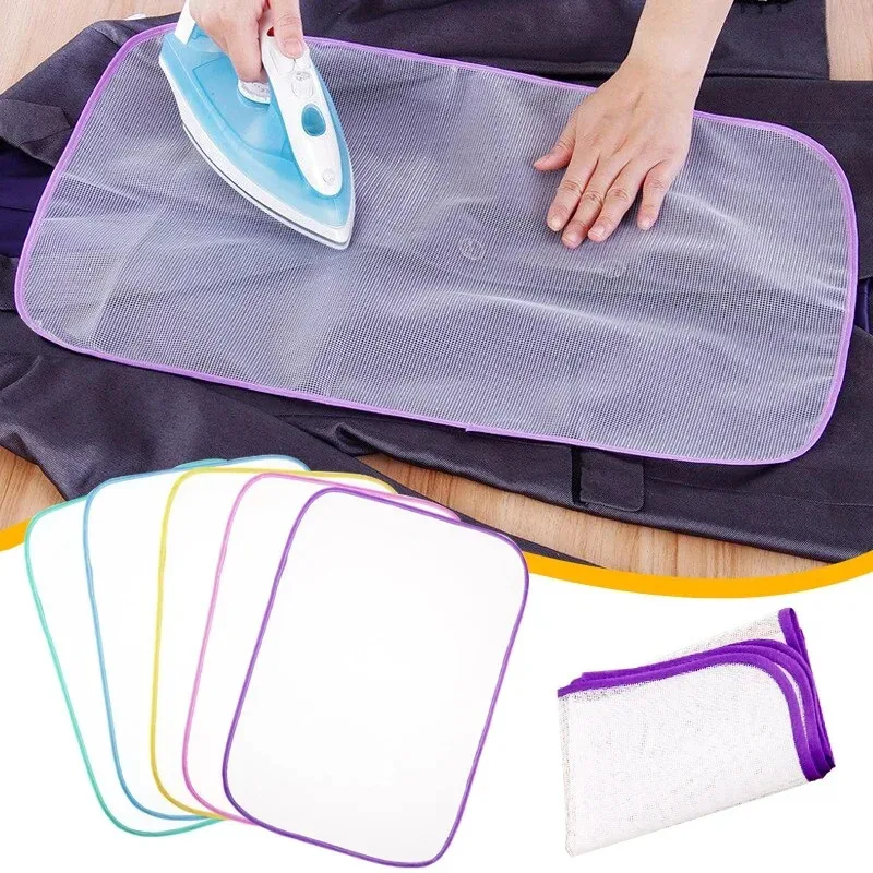 1-15pcs Cloth Protective Press Mesh Insulation Ironing Board Mat Cover Against Pressing Pad Mini Iron Random Colors
