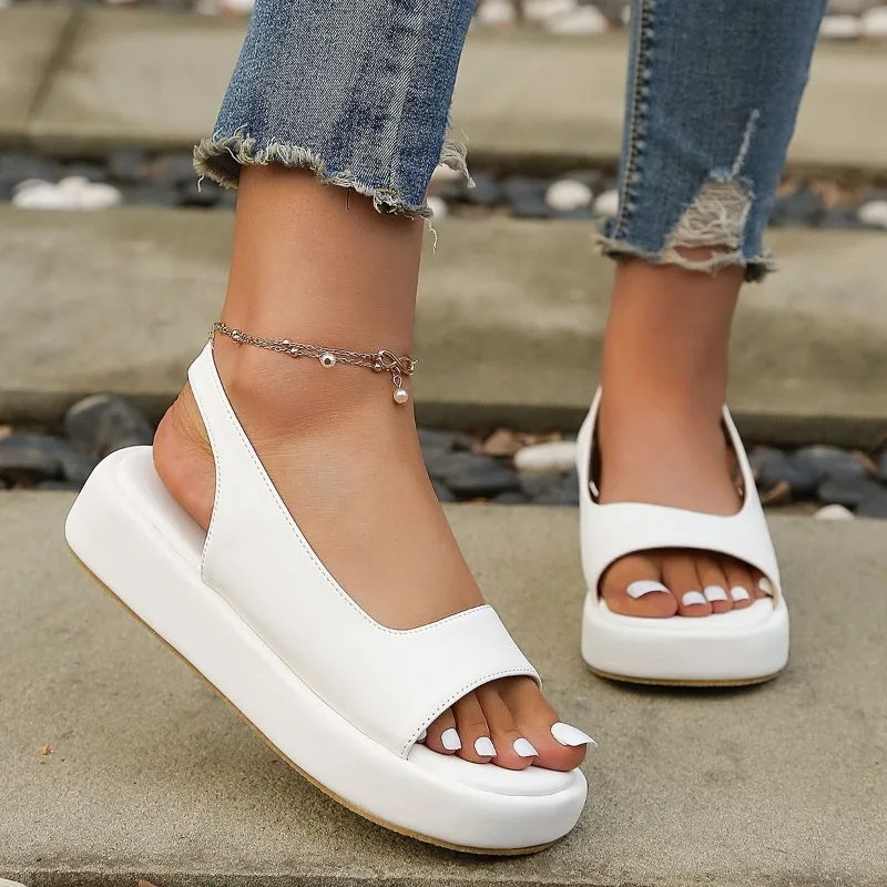 Fashion Sandals Beach Sandals Casual Sandals Lightweight and Comfortable Large Women's Shoes Platform Shoes Platform Sandals
