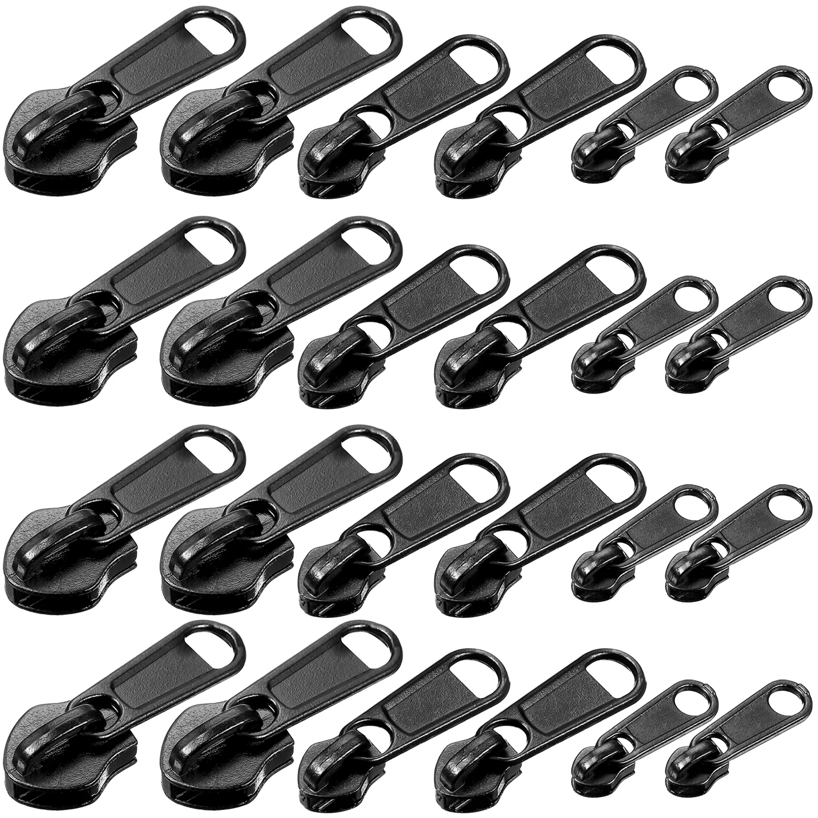 

18 Pcs Zipper Sliders Zipper Pull Sliders Replacement Multifunctional Detachable Zipper Head Accessories for Coats Bags