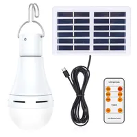 Lumière solaire étanche USB chargé suspendu d'urgence lumière du soleil alimenté lampe extérieure Camping tente lumières lumière de secours 1