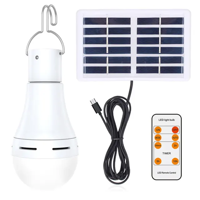 Lumière solaire étanche USB chargé suspendu d'urgence lumière du soleil alimenté lampe extérieure Camping tente lumières lumière de secours 1