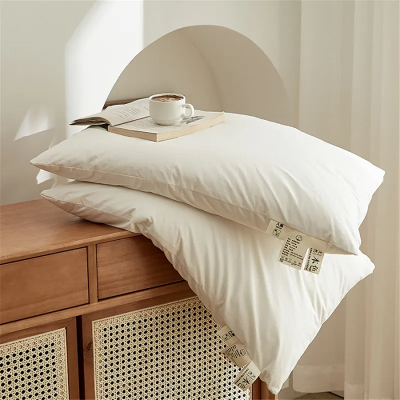 

High Quality Class A Xingjiang Cotton Pillow Japanese Simple Sleeping Pillows for Children Adult Low High Home Bed Pillow
