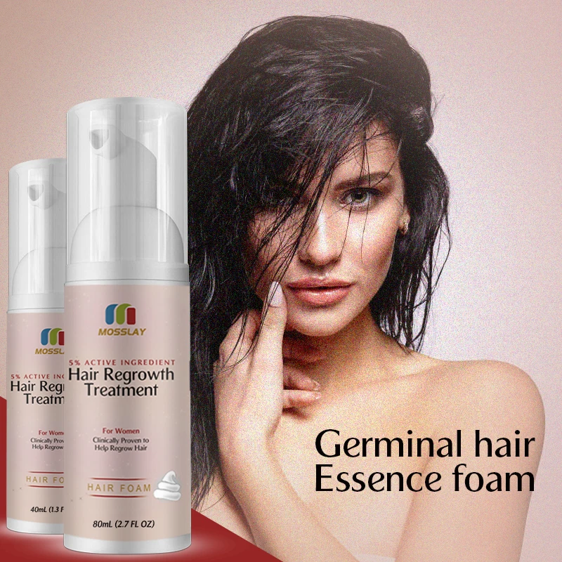 Perte de cheveux et repousse des cheveux pour femmes, 5 ingrédients actifs, traitement topique