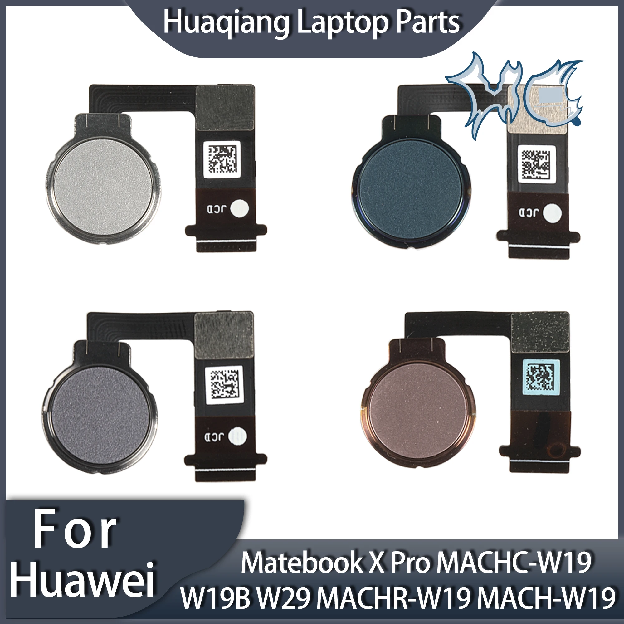 

Power Button For Huawei Matebook X Pro MACHC-W19 W19B W29 MACHR-W19 MACH-W19 FingerPrint Touch ID Sensor Flex Cable Ribbon