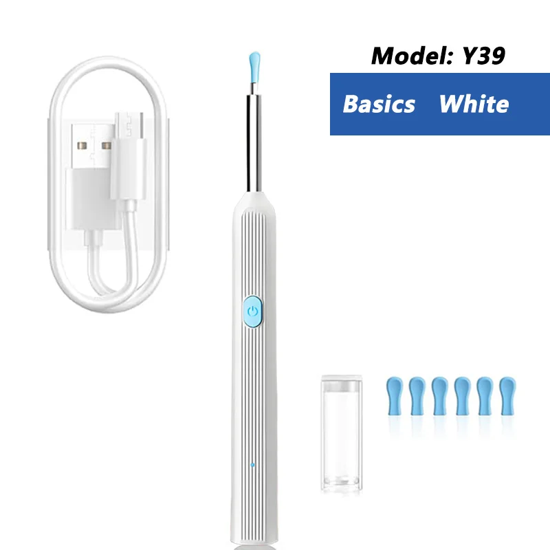 Visual Ear Wax Cleaner with Camera Safe Earwax Removal Endoscope with 5M Camera Luminous Otoscope Ear Cleaning Tools Ear Care