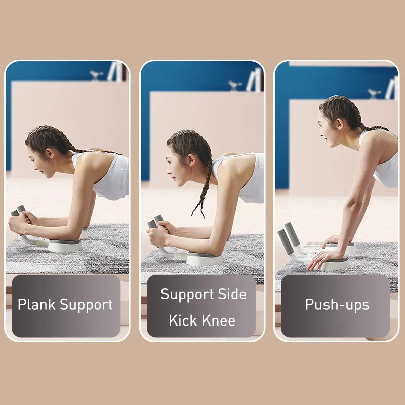 Multifunctional Flat Support Trainer Push Up Bar Aids Fitness Equipment Home Push-up Training Plate Bracket With Storage Bag