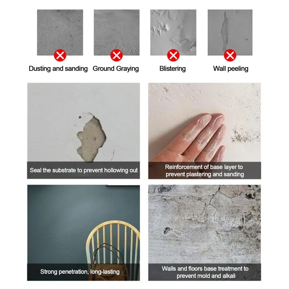de Parede, Pavimento, Crack Repair Glue, Peeling