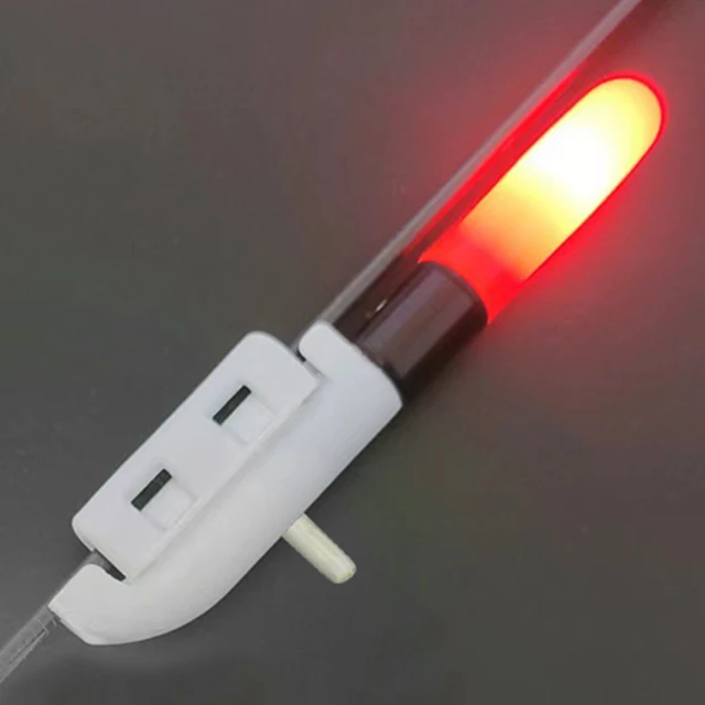 MZY1188 LED Clip de la lumière, 1 pc Nuit Canne À Pêche Astuce Clip Glow  Stick Électronique Lumière Bite Leurre Indicateur Alarme Lumière Étanche  Glow