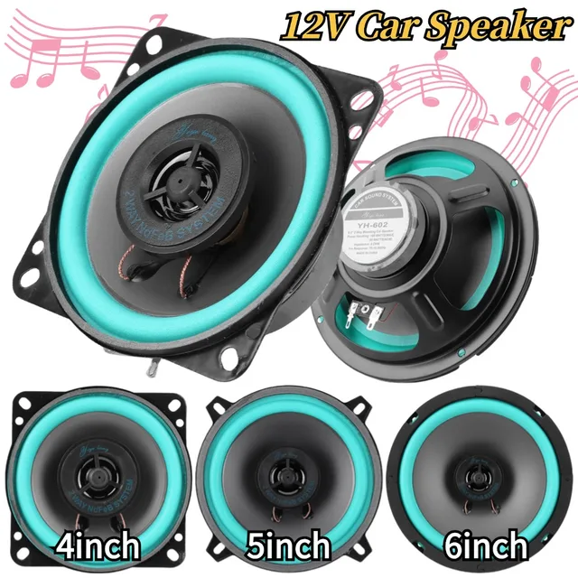 4/5/6.5 Inch Car Speakers Coaxial Subwoofer 100W/160W Universal Automotive Audio Music Full Range Frequency Car Stereo Speaker 1