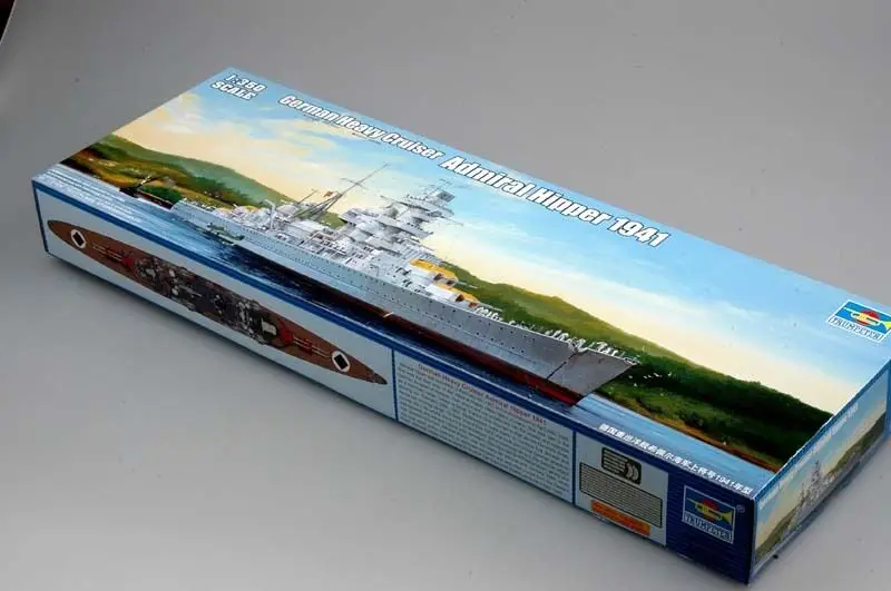 

Коллекция 1/350 года, Немецкий корабль Trumpeter адмирал Hipper Cruiser 1941, боевой корабль 05317, статическая модель «сделай сам»